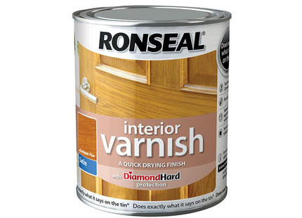 Ronseal Interior Varnish Quick Dry Satin Antique Pine 250Ml