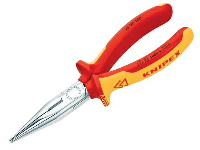KNIPEX Vde Snipe Nose Side Cutting Pliers (Radio) 160Mm