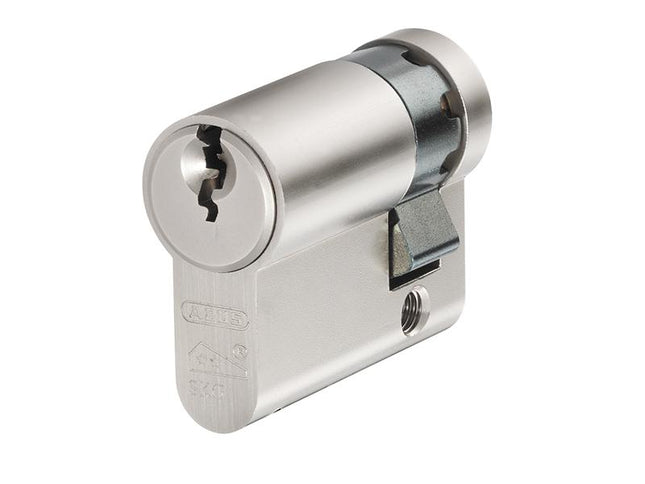 ABUS Mechanical E60Np Euro Half Cylinder Nickel Pearl 10Mm / 50Mm Box