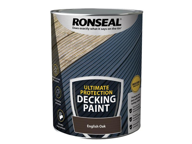 Ronseal Ultimate Protection Decking Paint English Oak 5 litre