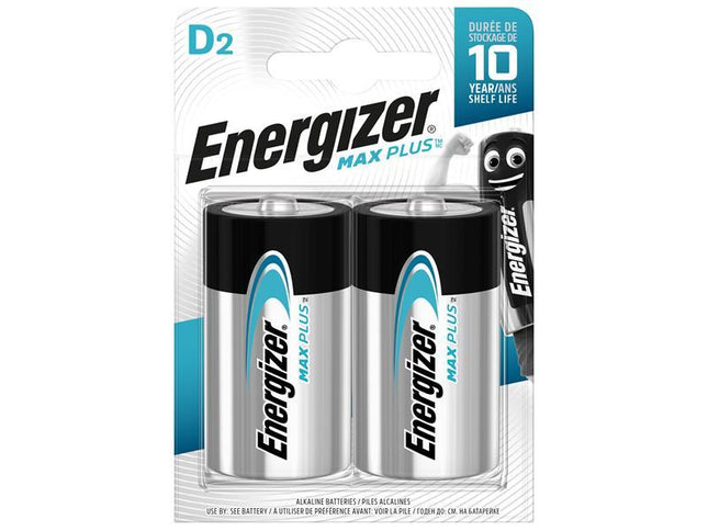 MAX PLUS» D Alkaline Batteries (Pack 2)