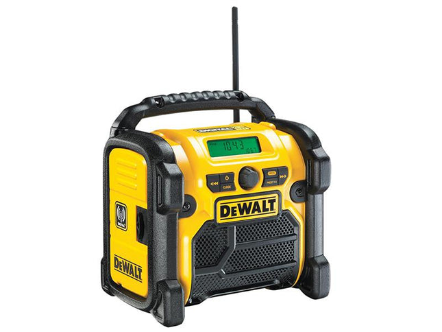 DEWALT Dcr020 Dab Digital Radio 240V & Li-Ion Bare Unit