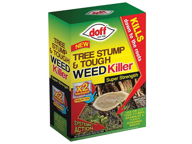 Doff Tree Stump & Tough Weedkiller 2 Sachet