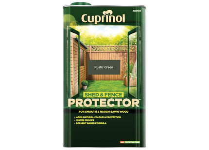 Cuprinol Shed & Fence Protector Rustic Green 5 Litre