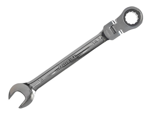 Faithfull Ratchet Combination Spanner Flex Head Cv 16Mm