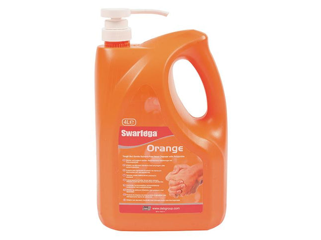 Swarfega Orange Hand Cleaner Pump Top Bottle 4 Litre