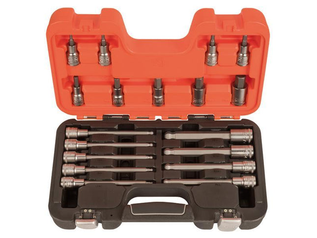 Bahco S18Hex 1/2In Drive Socket Set Of 18 Metric