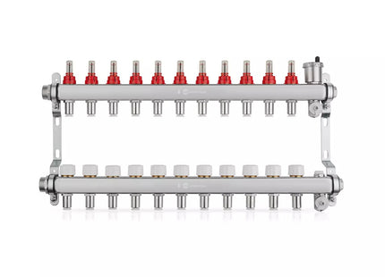 John Guest Speedfit Lowfit 11 Port Manifold Stainless Steel (12mm Connections)