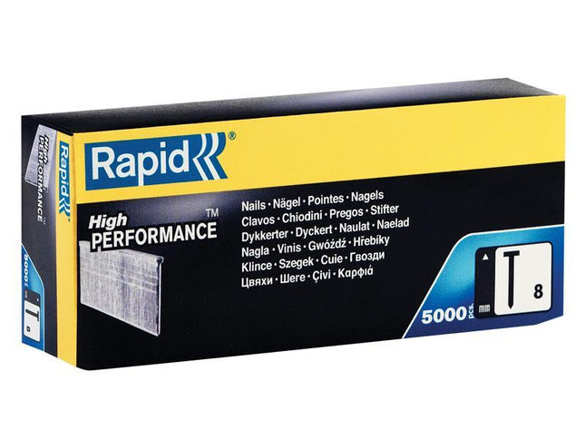 RAPID No.8 Brad Nails 18Ga 25Mm (Box 5000)