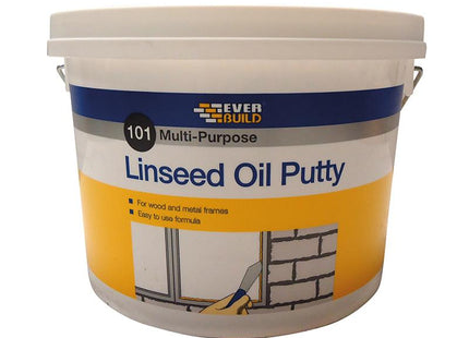 Everbuild 101 Multi-Purpose Linseed Oil Putty Natural 5Kg