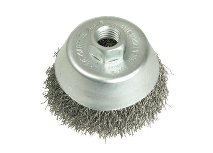Lessmann Cup Brush 80Mm M14 X 0.35 Steel Wire