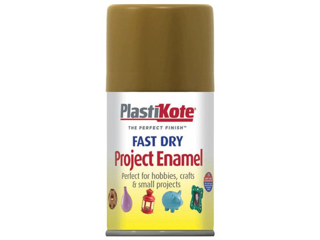 Plastikote Fast Dry Enamel Aerosol Antique Gold 100Ml