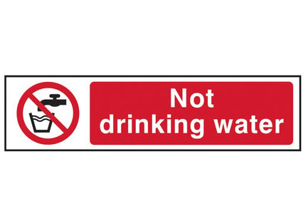 Scan Not Drinking Water - Pvc 200 X 50Mm