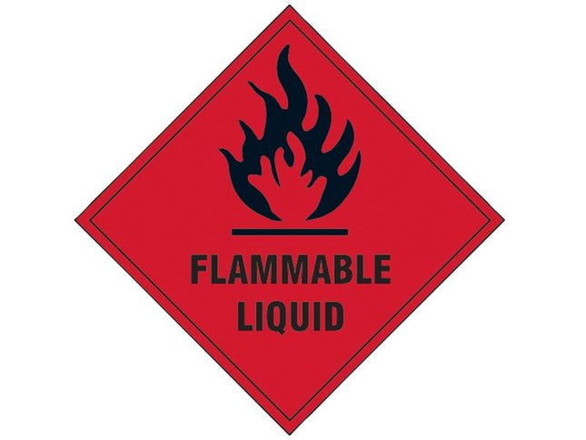 Scan Flammable Liquid Sav - 100 X 100Mm