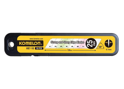 Komelon Snap-Off Blades 25mm (Pack 10)