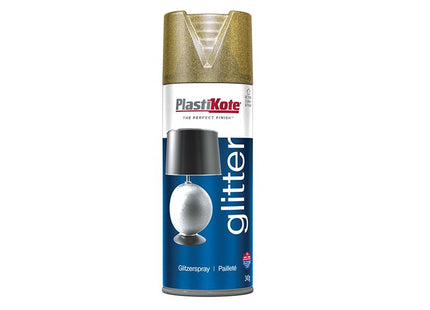 Plastikote Glitter Effect Spray Gold 400Ml