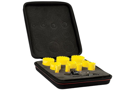 Starrett Kdc10022 Deep Cut Bi-Metal Deluxe Plumber'S Holesaw Kit 12 Piece