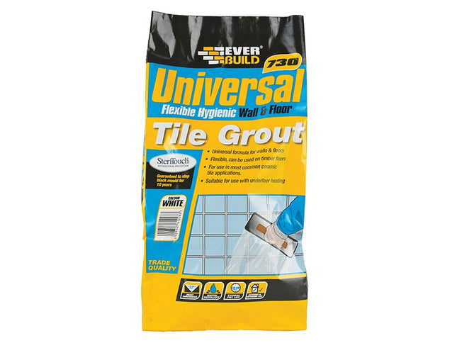 Everbuild Universal Flexible Grout Ivory 5Kg