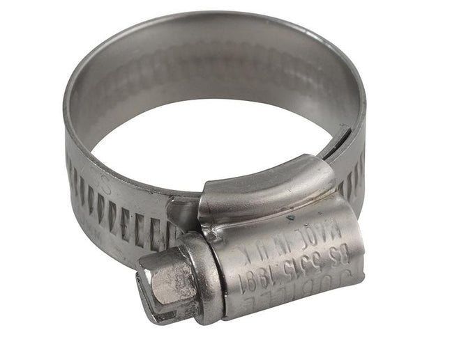 Jubilee (Size 1A) Stainless Steel Hose Clip 22 - 30Mm (7/8 - 1.1/8In)