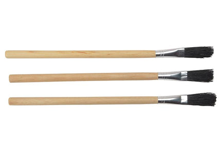 Monument 3015M Wood Handle Flux Brushes Pack Of 3