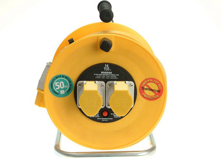 Masterplug Cable Reel 50M 16A 110V Thermal Cut-Out