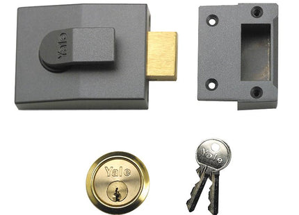 Yale Locks 82 Deadbolt Nightlatch 60Mm Backset Dmg Finish Box