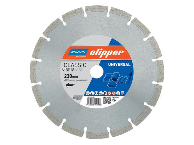 Clipper Classic Universal Blue Diamond Blade 300 x 20mm