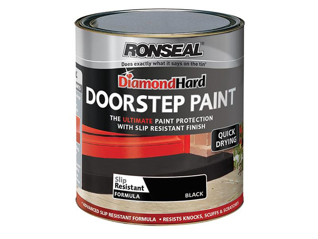 Ronseal Diamond Hard Doorstep Paint Black 250Ml