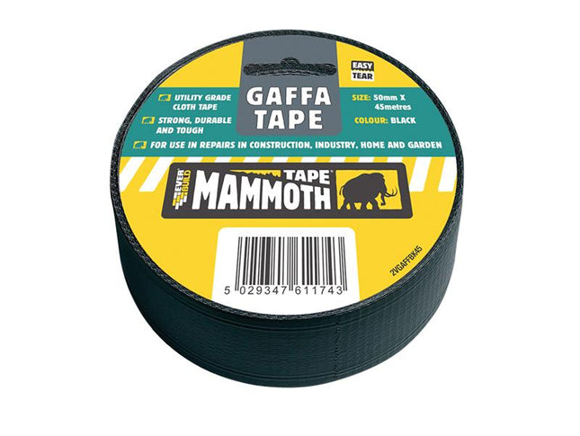 Everbuild Gaffa Tape Black 50Mm X 45M