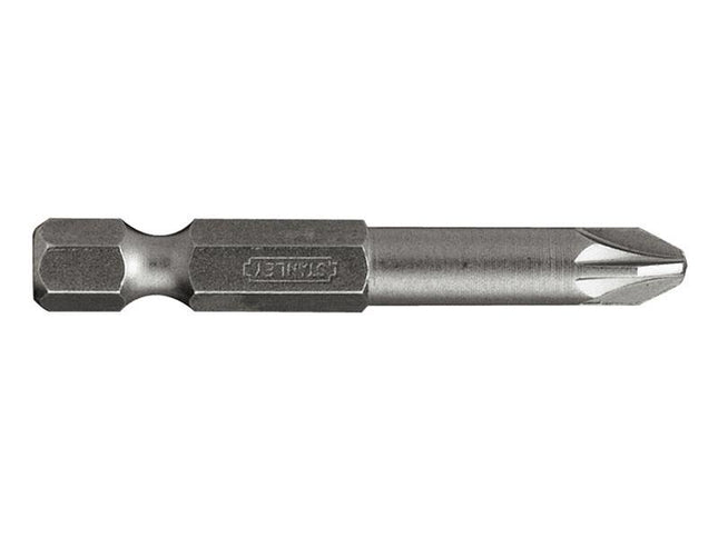 Stanley Tools Pozidriv 2Pt Power Bit 50Mm (Box Of 10)