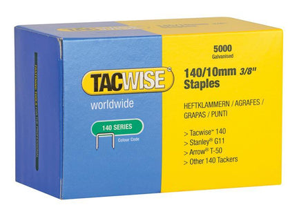 Tacwise 140 Galvanised Staples 10mm (Pack 5000)