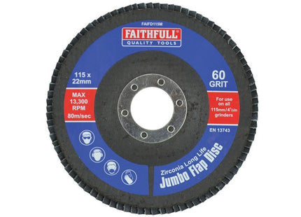 Faithfull Flap Disc 115Mm Medium