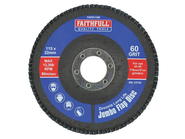 Faithfull Flap Disc 115Mm Medium