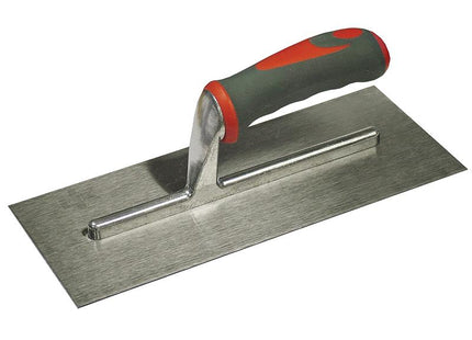 Faithfull Plasterer'S Finishing Trowel Stainless Steel Soft Grip Handle 11 X 4.3/4In