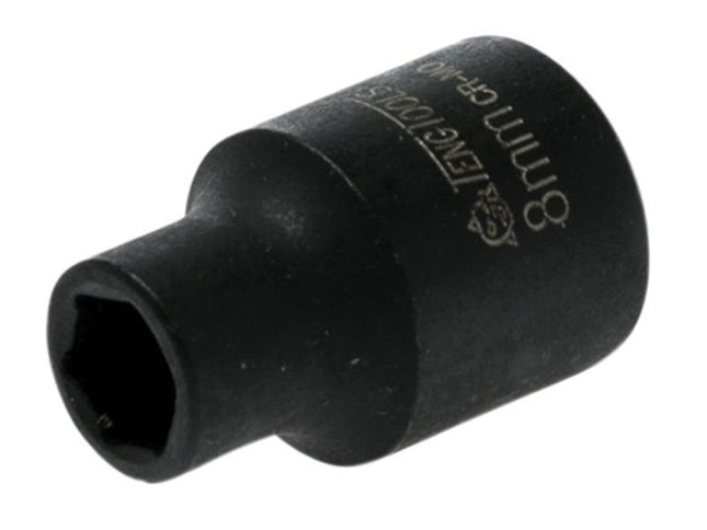 Teng Impact Socket Hexagon 6 Point 3/8In Drive 8Mm