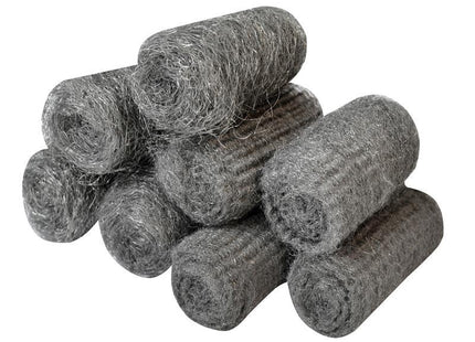 Faithfull Steel Wool, Assorted Grades 20G Rolls (Pack 8)