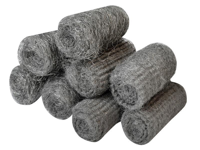 Faithfull Steel Wool, Assorted Grades 20G Rolls (Pack 8)