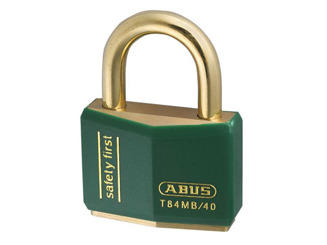 ABUS Mechanical T84Mb/40Mm Green Rustproof Padlock