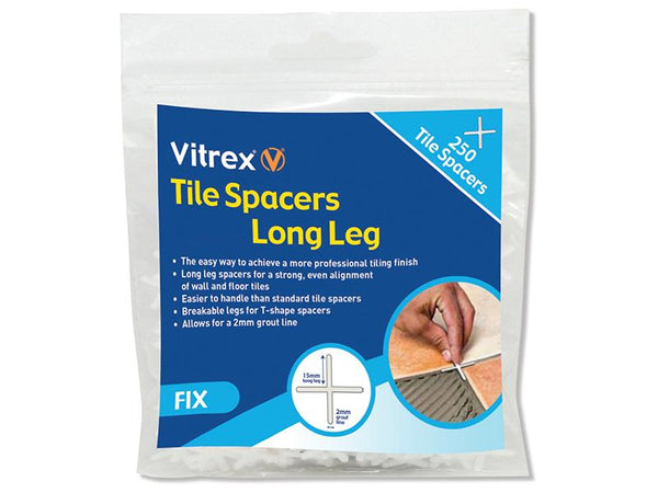 Vitrex Long Leg Spacer 3Mm Pack Of 250