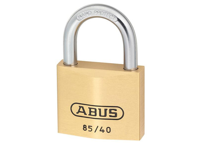 ABUS Mechanical 85/40Mm Brass Padlock Carded