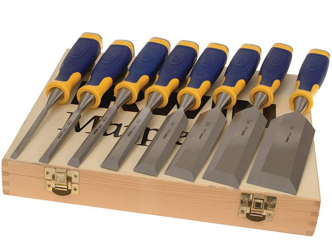 Irwin Marples Protouch Bevel Edge Chisel Set Of 6 Plus 2 Chisels Free