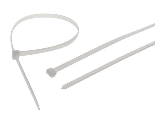 Faithfull Heavy-Duty Cable Ties White 9.0 X 905Mm (Pack 10)