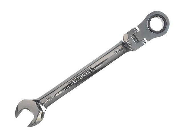 Faithfull Ratchet Combination Spanner Flex Head Cv 14Mm