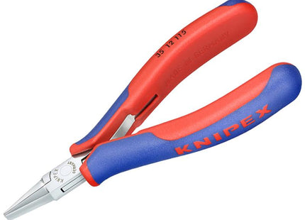 KNIPEX Electronics Flat Jaw Pliers Multi-Component Grip 115Mm