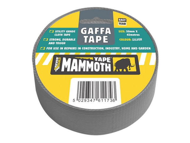 Everbuild Gaffa Tape Silver 50Mm X 45M