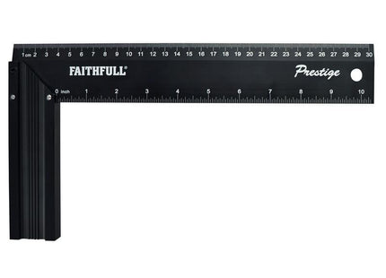 Faithfull Prestige Try Square Black Aluminium 300Mm