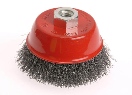 Faithfull Wire Cup Brush 100Mm X M14 X 2 Stainless Steel 0.30Mm