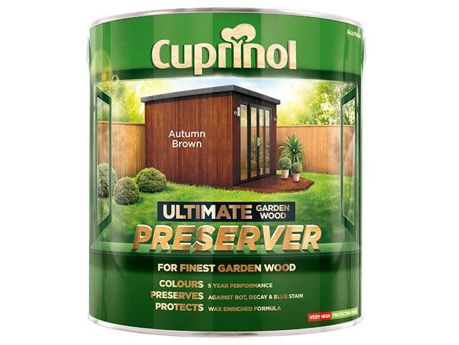 Cuprinol Ultimate Garden Wood Preserver Autumn Brown 4 Litre