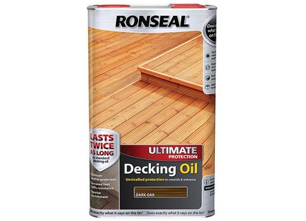 Ronseal Ultimate Protection Decking Oil Dark Oak 5 Litre