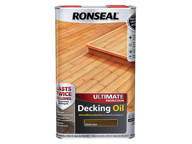 Ronseal Ultimate Protection Decking Oil Dark Oak 5 Litre